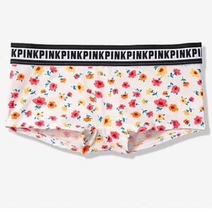 Victoria’s Secret Pink cotton boyshort panty panties pink Panties floral panties